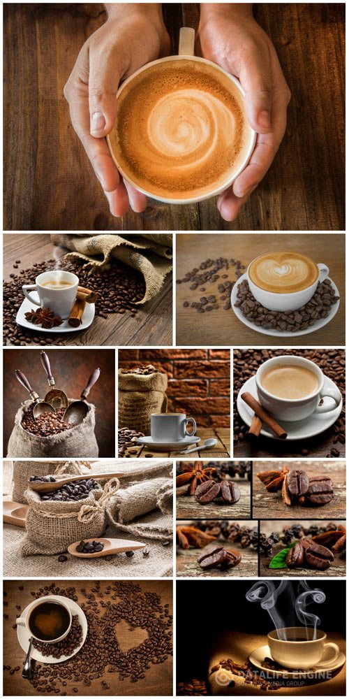 Cinnamon coffee stock photo