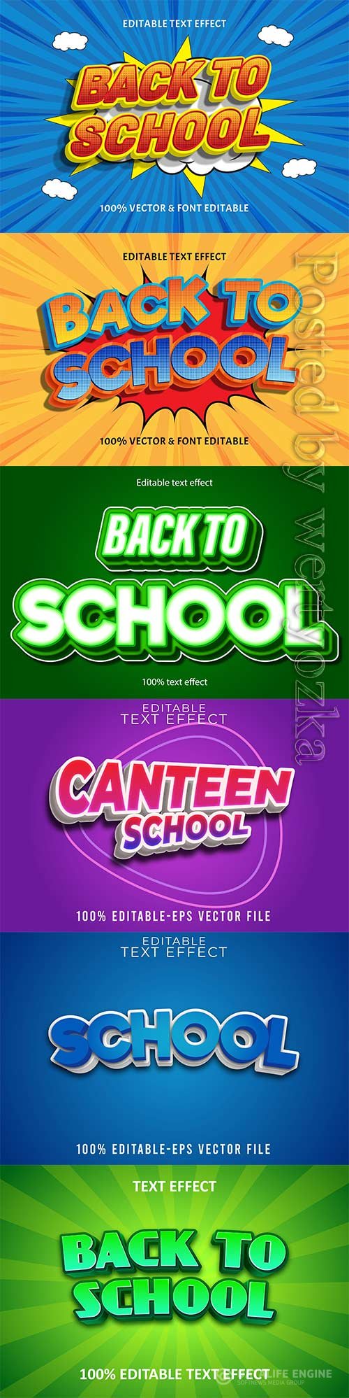 Back to school editable text effect vol 14