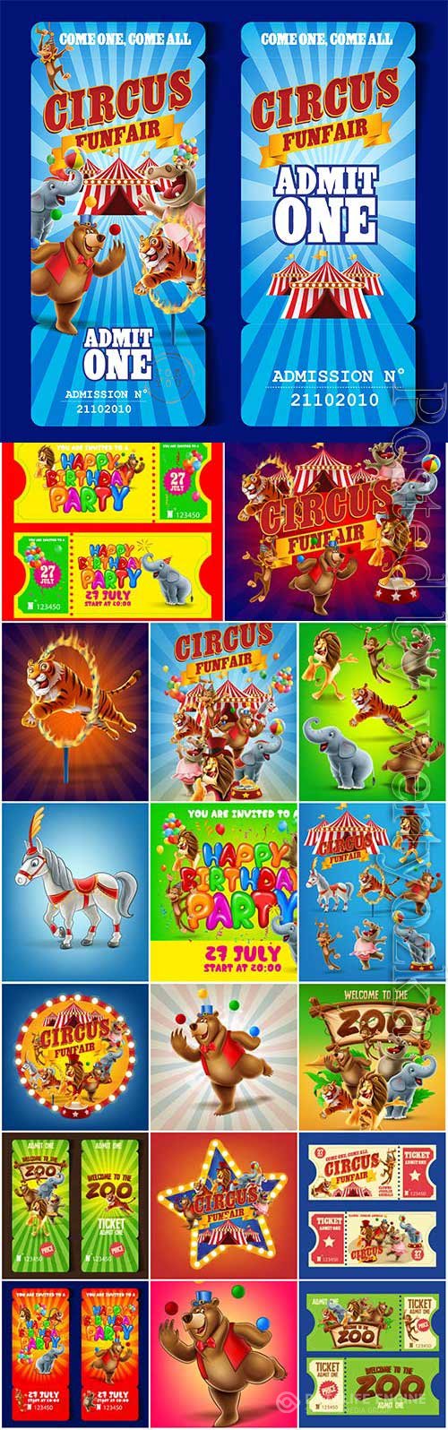 Circus illustration in vector