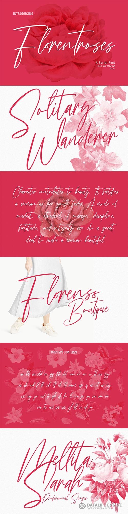 Florentroses Signature Font