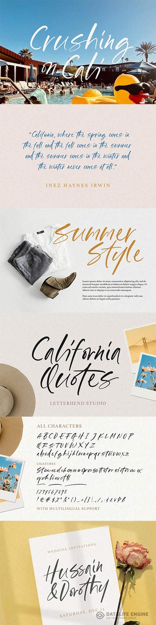 California Quotes Font