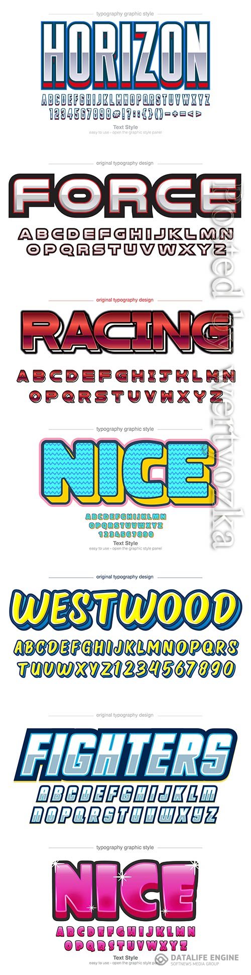 3d editable text style effect vector vol 657