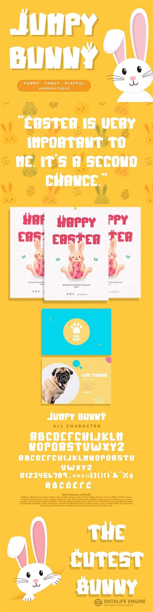 Jumpy Bunny Cute Display Font