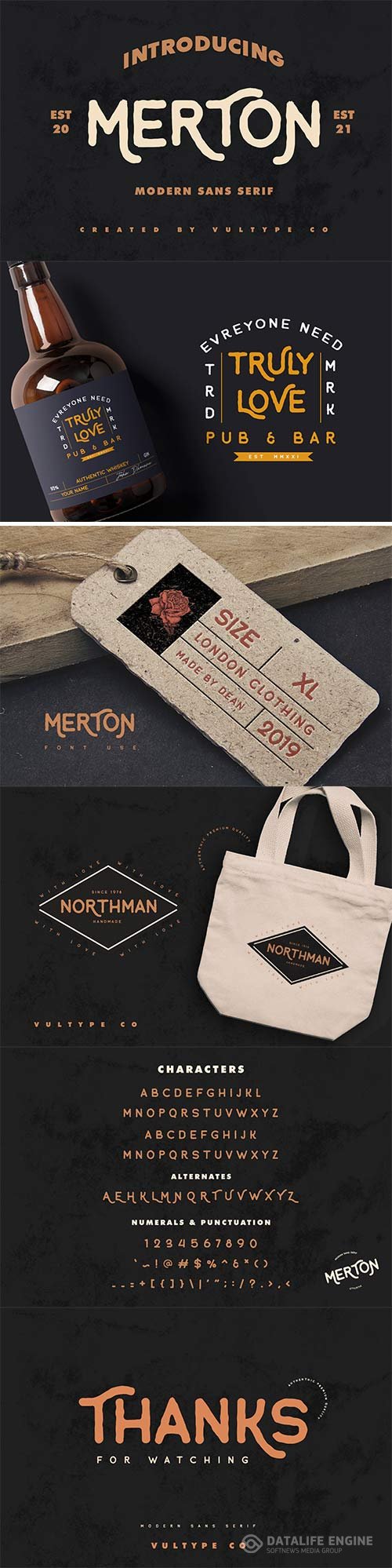 Merton Vintage Font