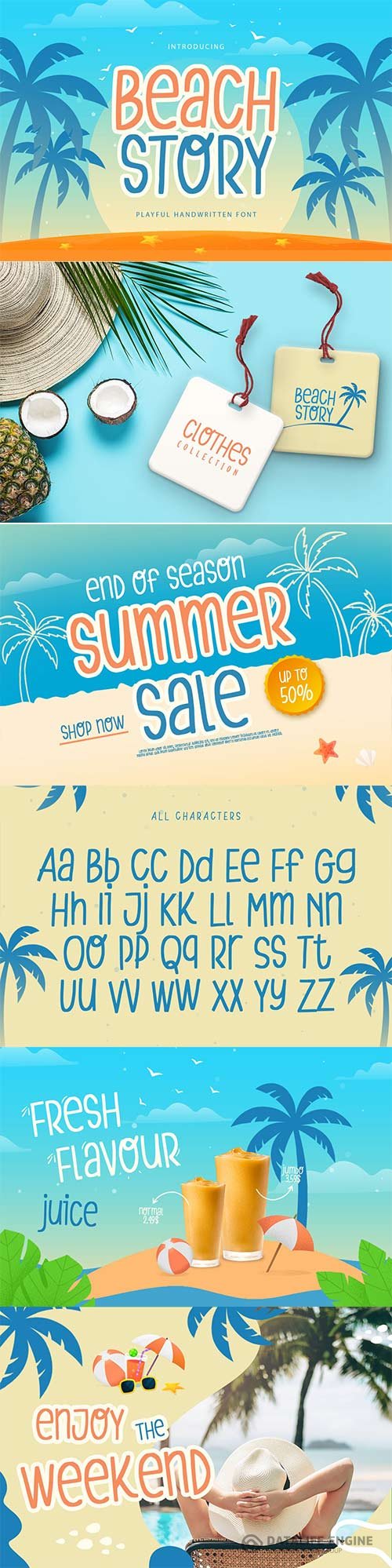 Beach Story Playful Handwritten Font