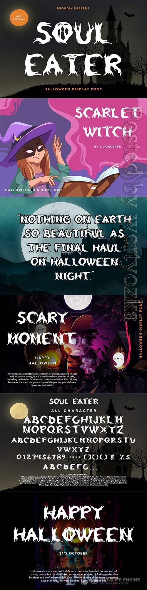 Soul Eater - Halloween Display Font