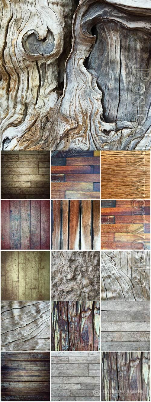 Various wood texture stock photo