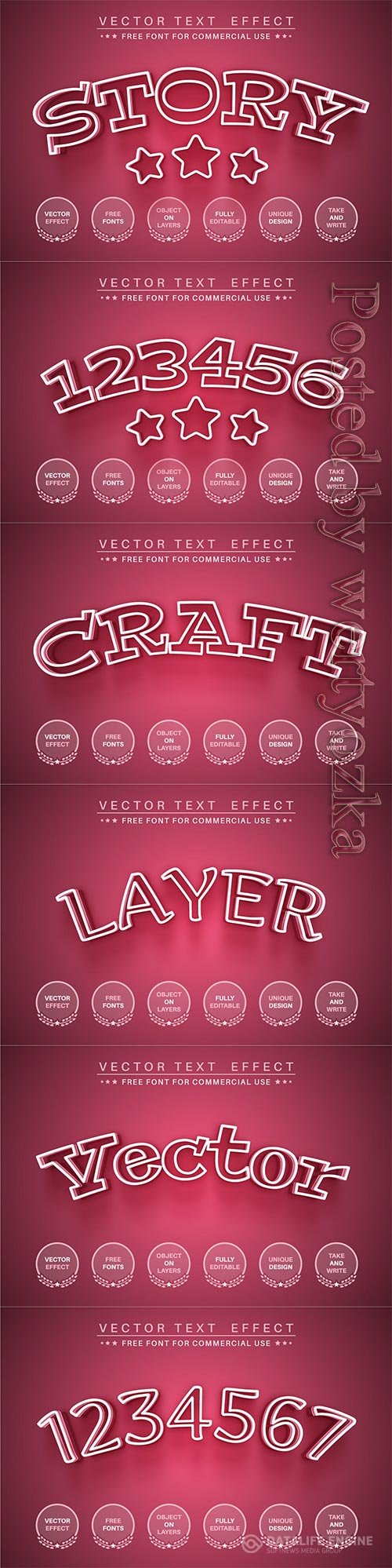 Pink Story - Editable Text Effect, Font Style