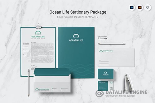 Ocean Life Stationary device for brand identity