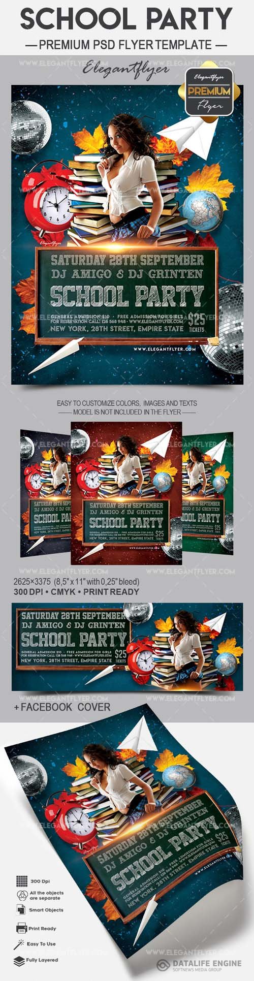 School Party PSD Flyer