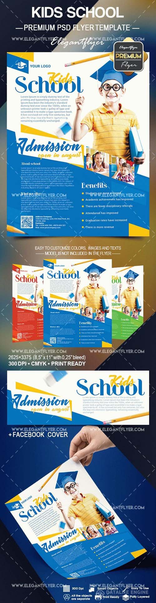 Kids School PSD Flyer