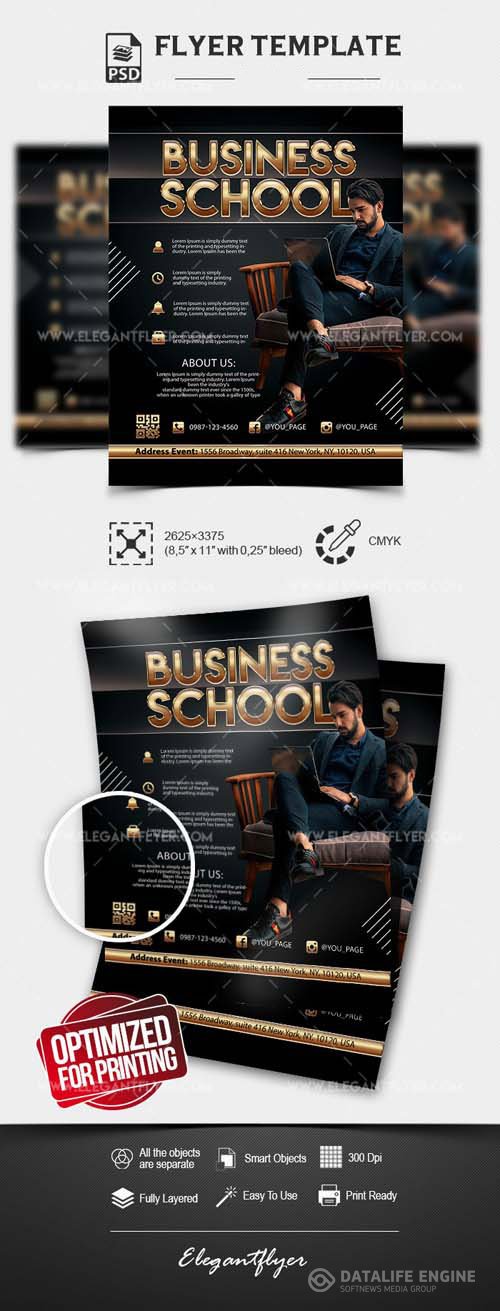 Business School PSD Flyer