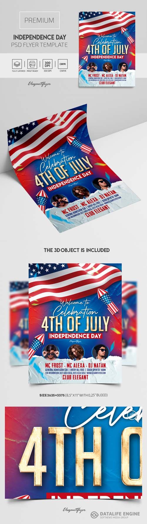 Independence Day Premium PSD Flyer Template