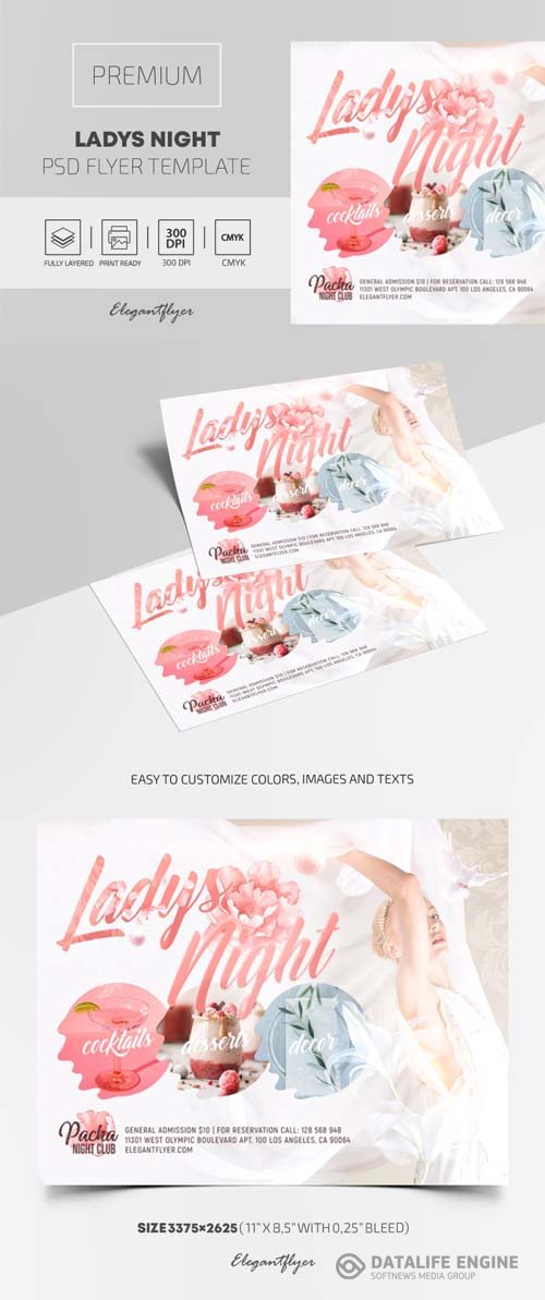 Ladys Night Premium PSD Flyer Template