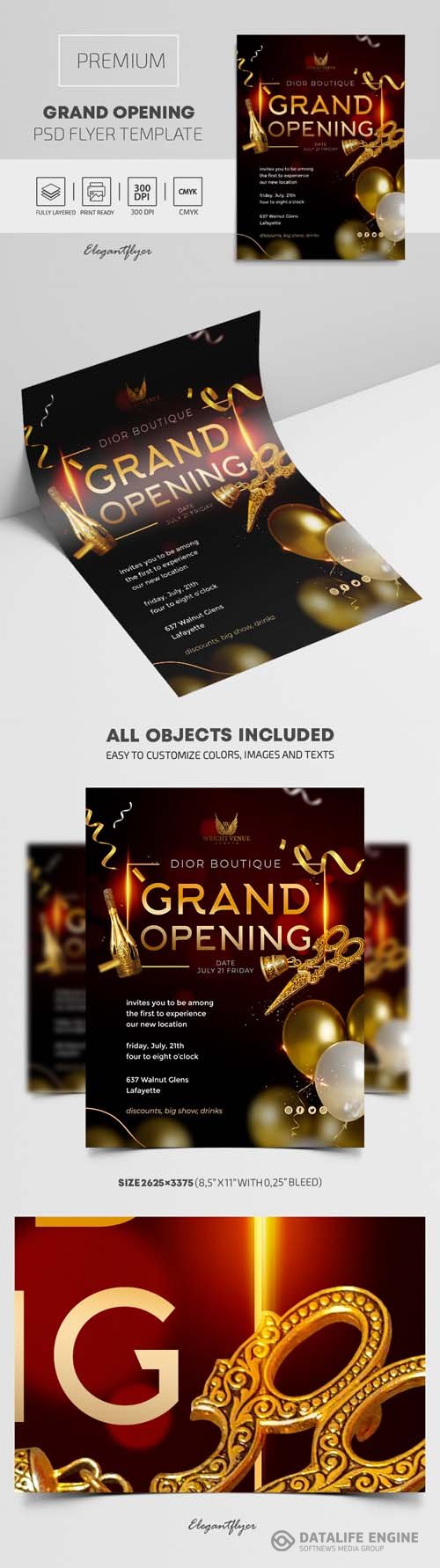 Grand Opening Premium PSD Flyer Template