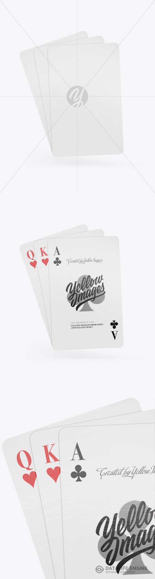 Three Playing Cards Mockup 86703