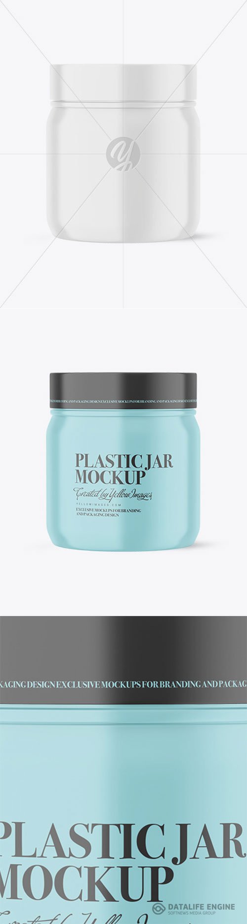 Plastic Jar Mockup 86510