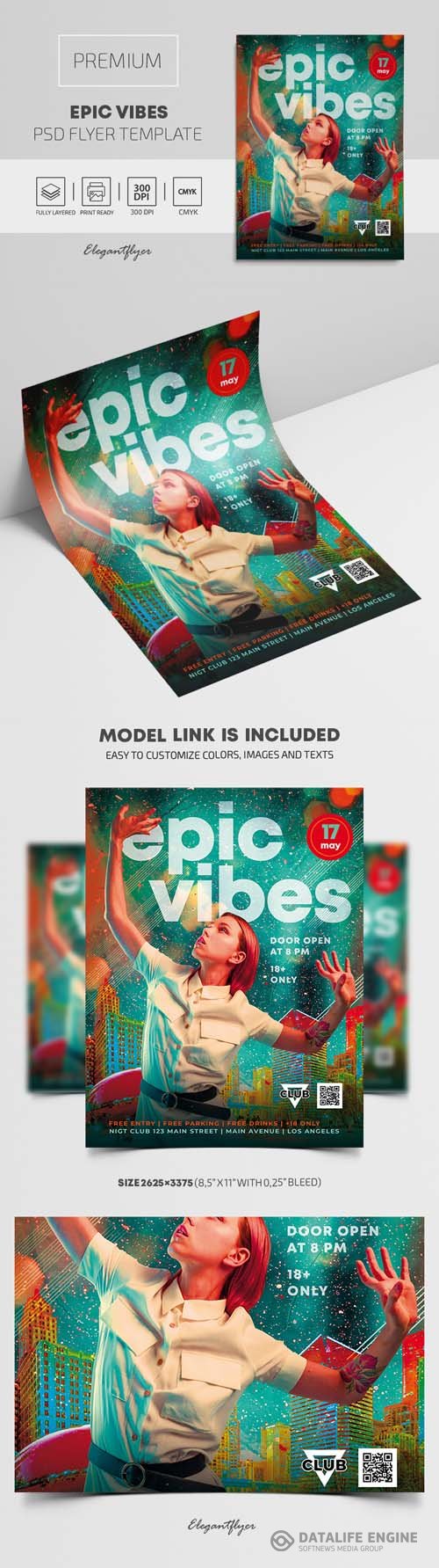 Epic Vibes Premium PSD Flyer Template