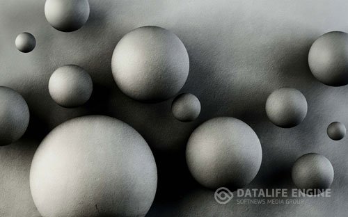 Gray solid sphere 3d background wall