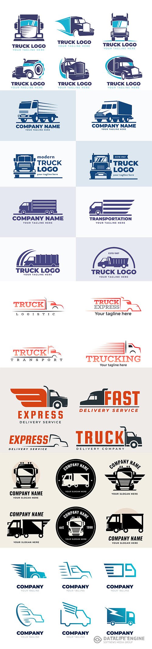 Truck logo vector design