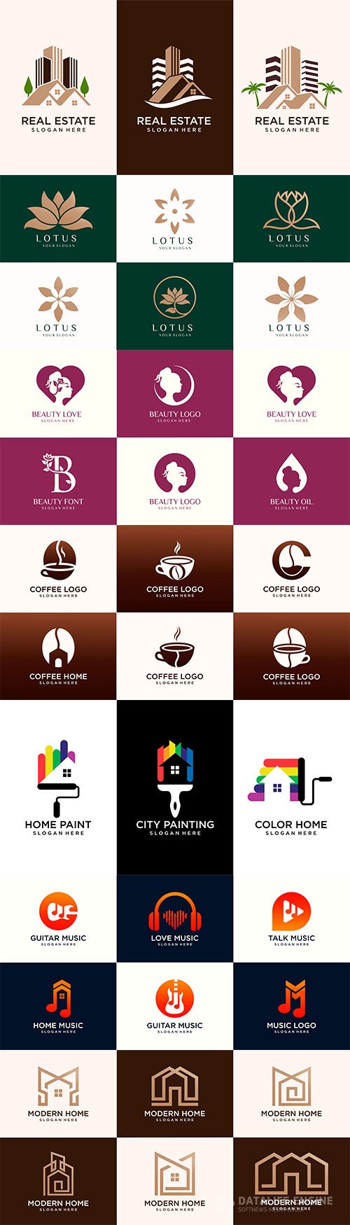 Logo and business card premium vector design