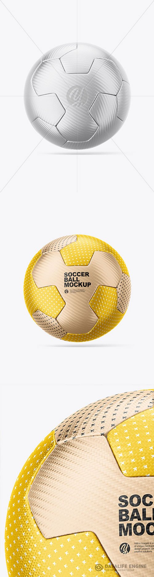 Metallic Soccer Ball Mockup86503