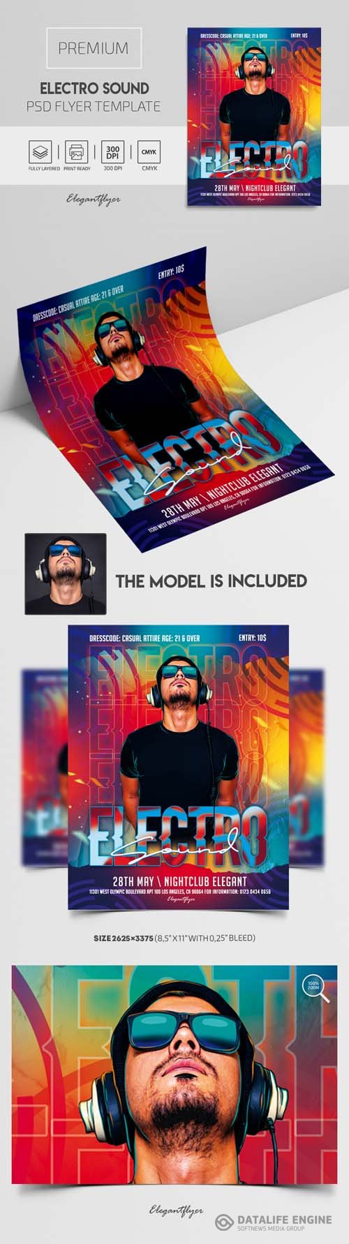 Electro Sound Premium PSD Flyer Template