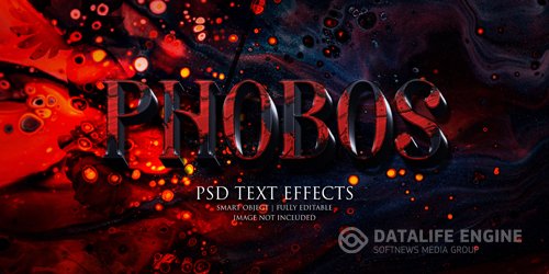 Phobos text effect Premium Psd