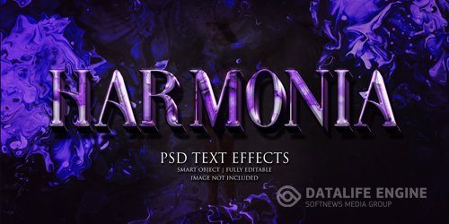 Harmonia text effect Premium Psd