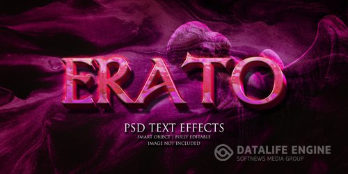 Erato text effect Premium Psd