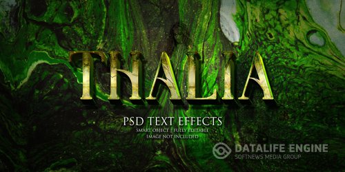 Thalia text effect Premium Psd