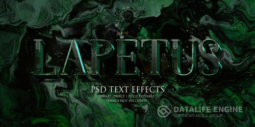 Lapetus text effect Premium Psd