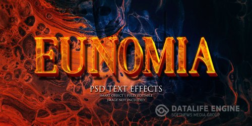 Eunomia text effect Premium Psd