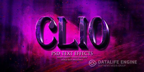 Clio text effect Premium Psd