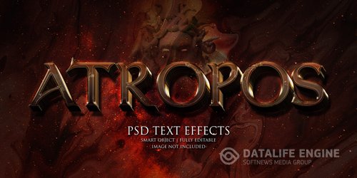 Atropos text effect Premium Psd