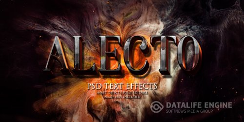 Alecto text effect Premium Psd