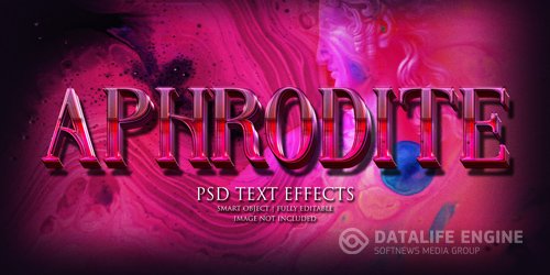 Aphrodite text effect Premium Psd