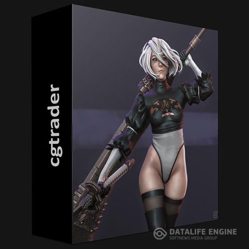 CGTRADER 2B NIER AUTOMATA FANART STATUE 3D PRINT MODEL