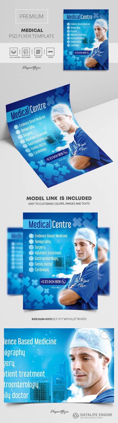 Medical Premium Flyer PSD Template