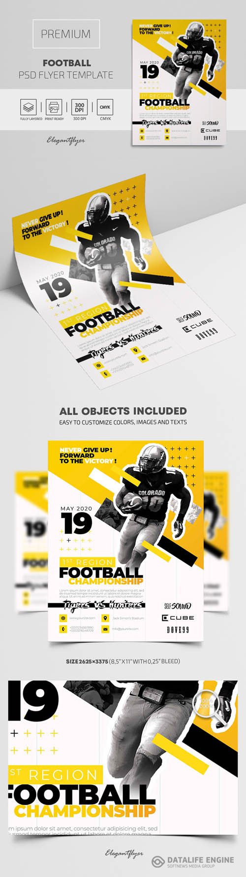 Football Premium PSD Flyer Template