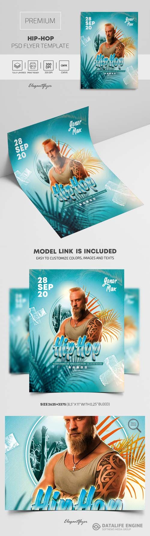 Hip Hop Premium PSD Flyer Template