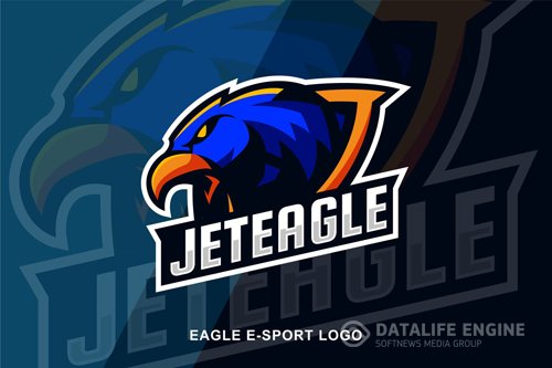 Eagle E Sport Logo design templates