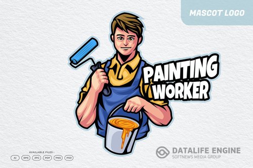 Painting Logo design template