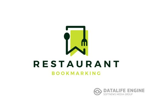 Food Bookmark Logo design template