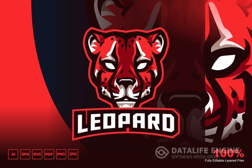 Leopard Mascot Logo