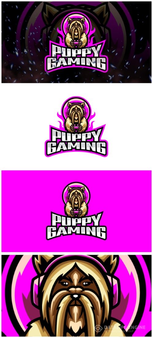 Puppy Gaming E-Sport and Sport Logo Template