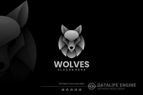 Wolf Gradient Logo