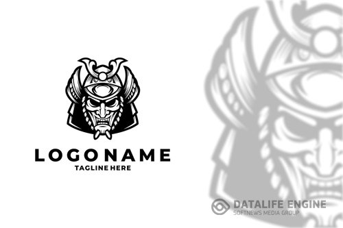 Samurai Logo Design Vector