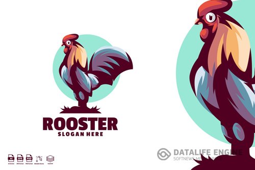 Rooster Logo Template