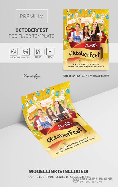 OctoberFest Premium PSD Flyer Template